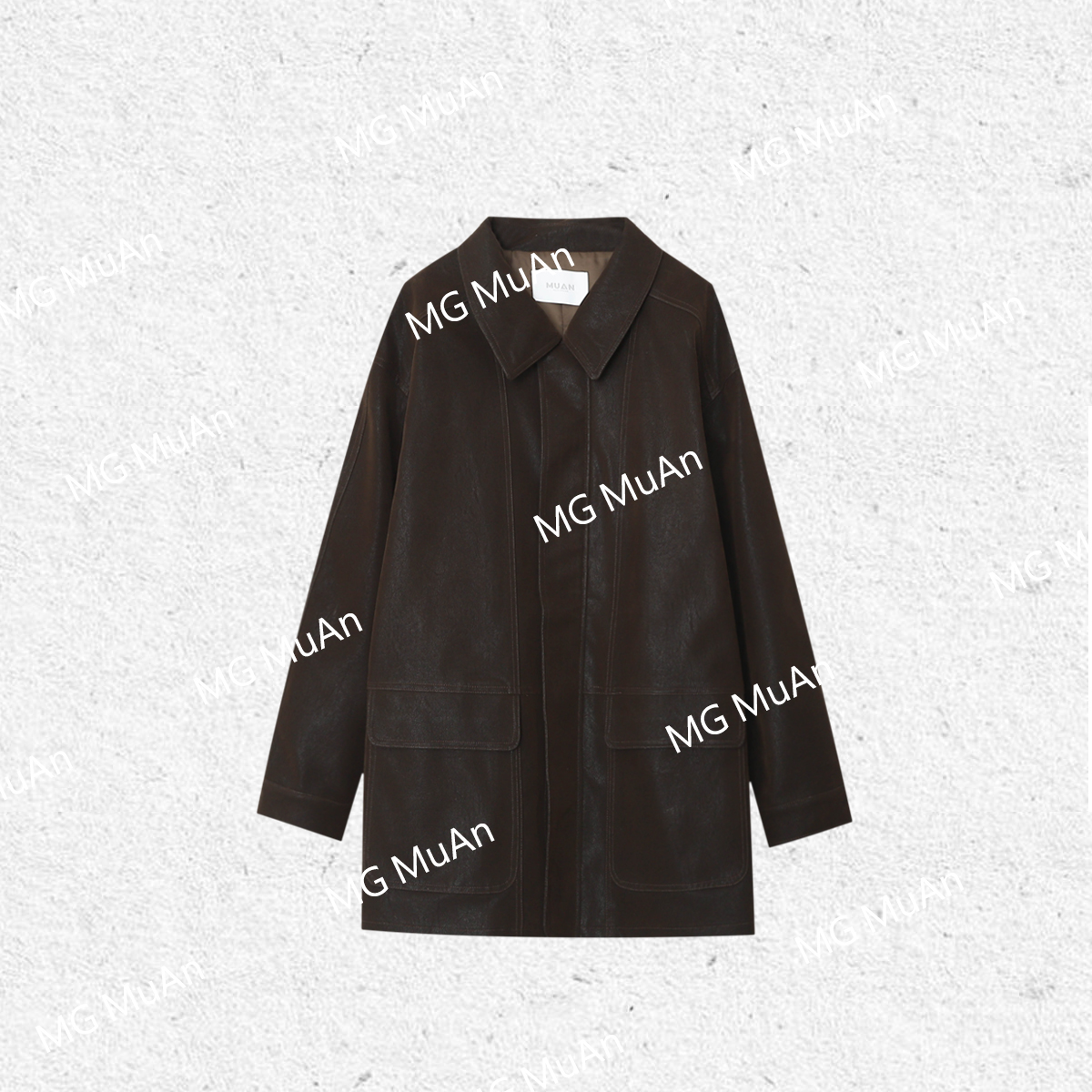 【中古摩卡外套】MUAN定制休闲百搭长袖衬衫外套女DS-9166