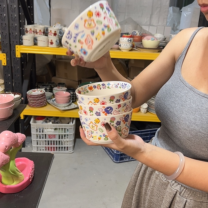 潮州微瑕陶瓷餐具4.75寸