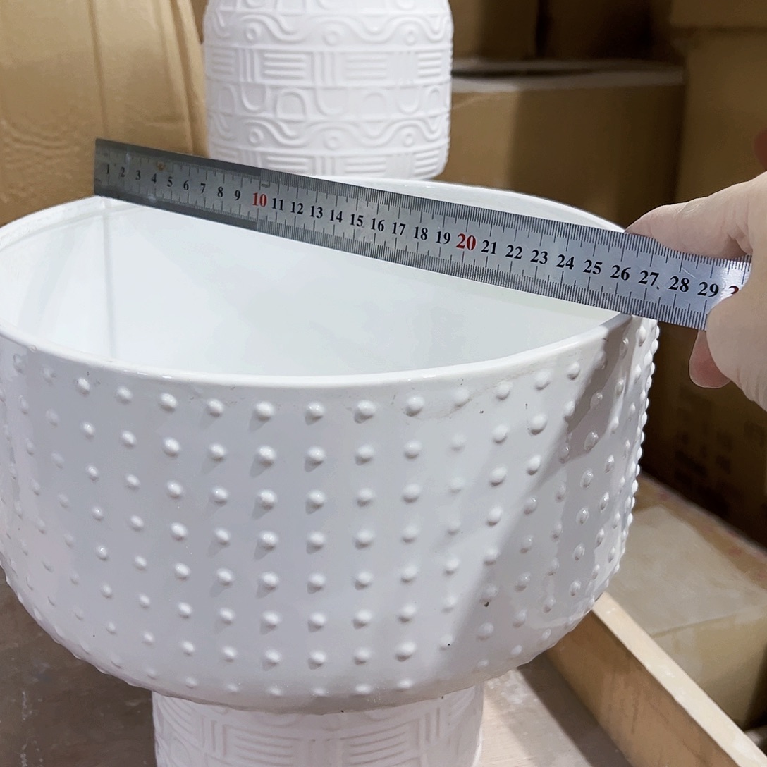 有孔外贸尾单陶瓷花盆凑单10米包邮