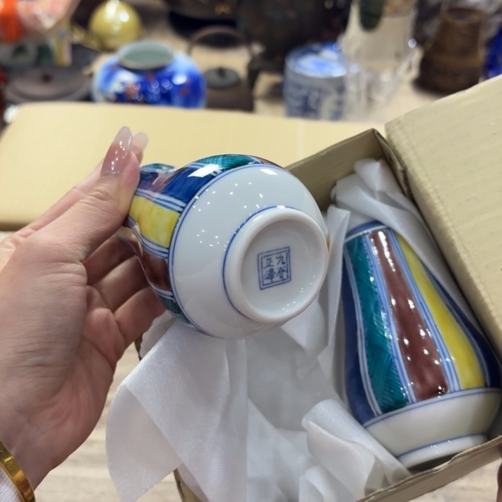 陶瓷古美术置物摆件