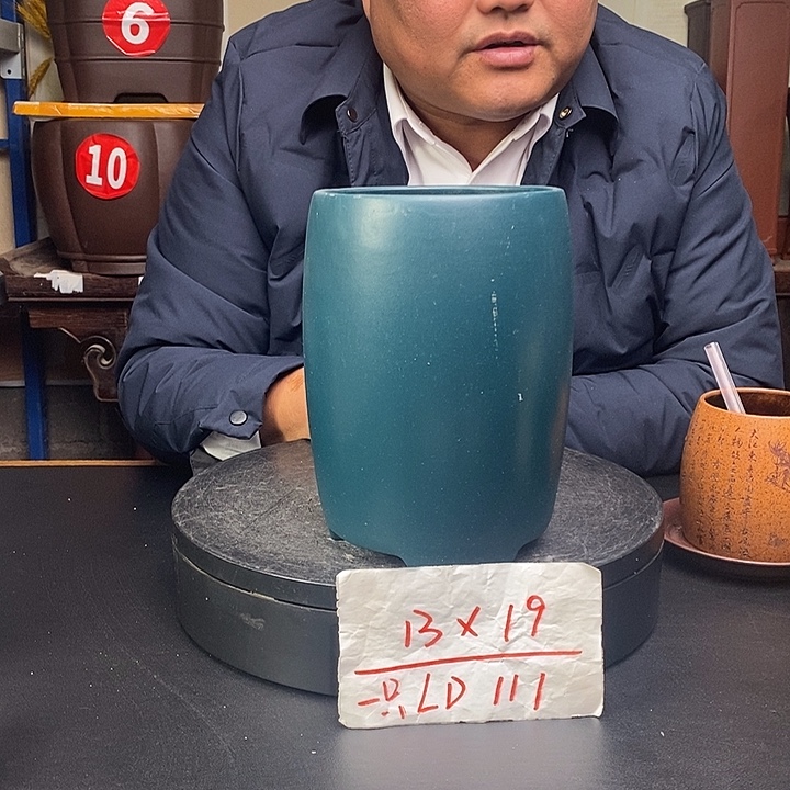 紫砂花盆货号一只LD111