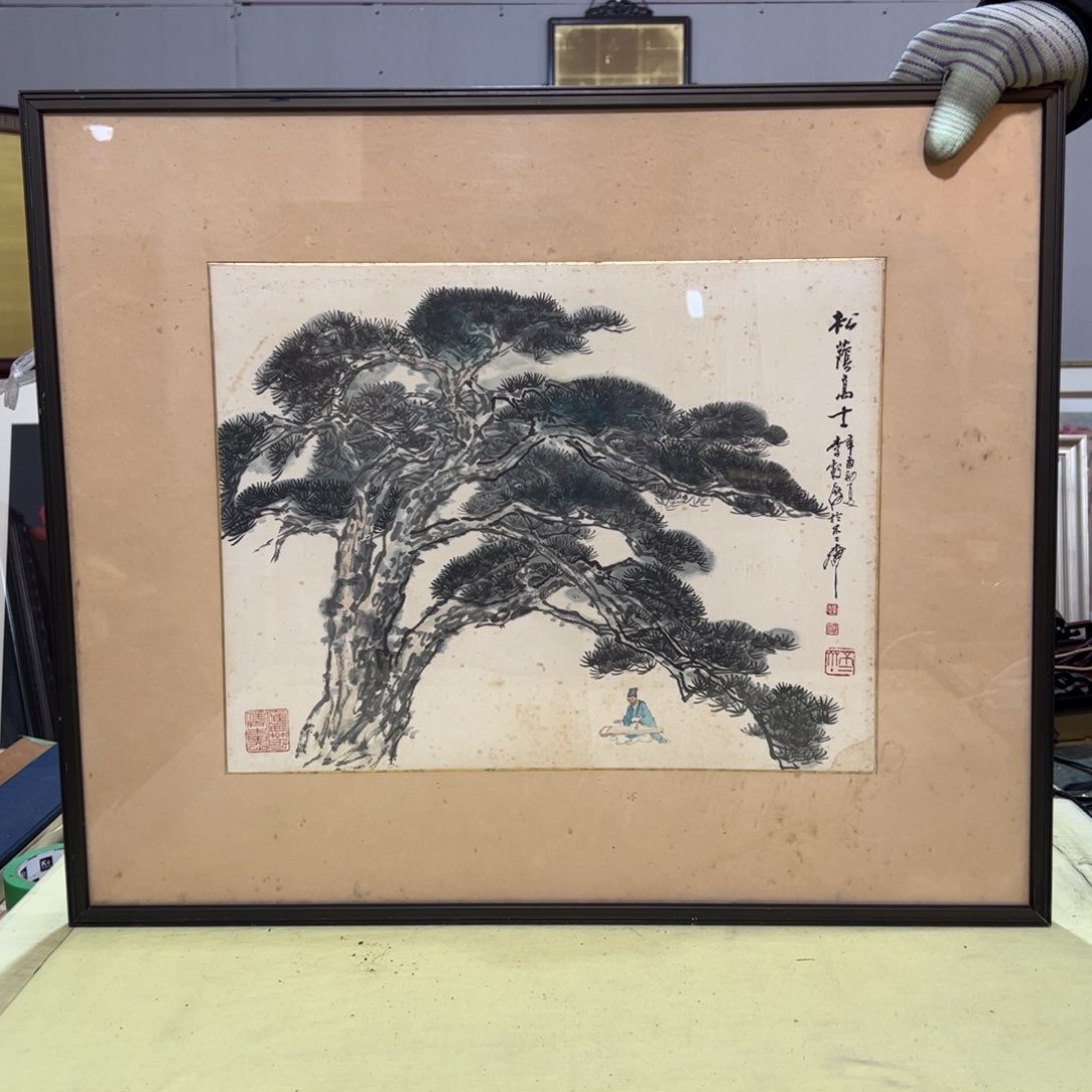 绘画佛**画屏风框画茶空间设计