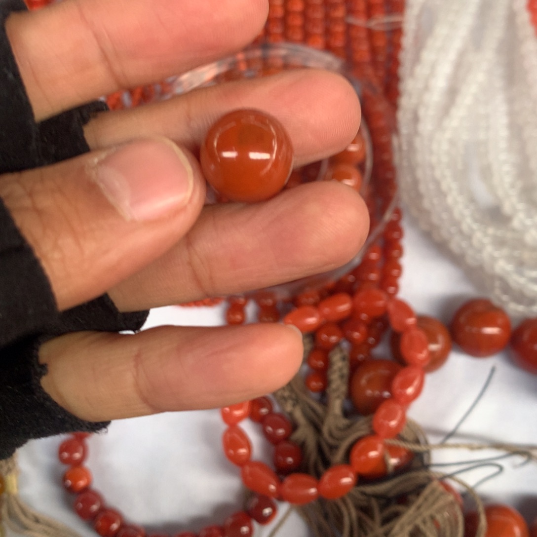 @***又南红玛瑙未镶嵌珠子