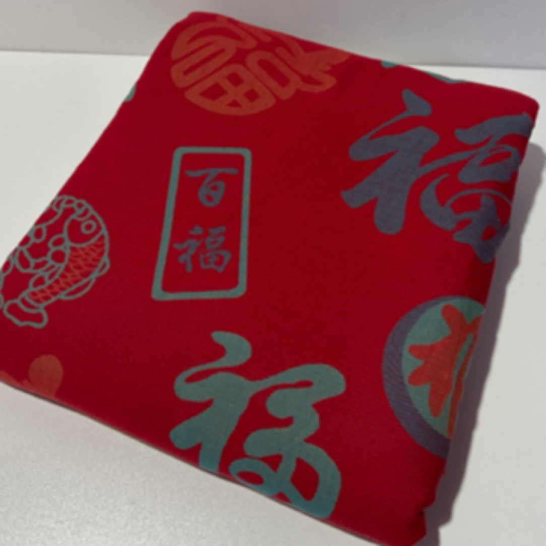 （平安福床单）纯 棉 双层纱高端婚庆 新年款
