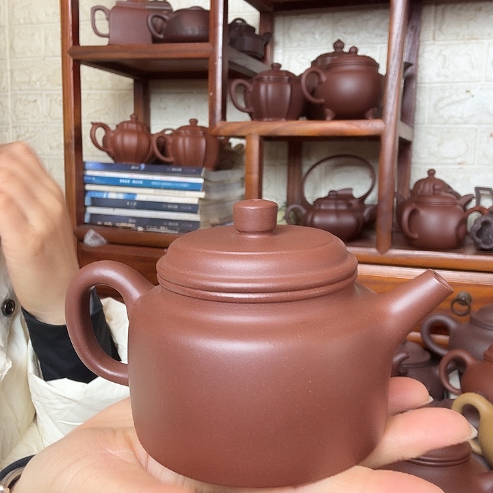 偉***爷茶壶紫砂德钟300cc底槽清精工半手工