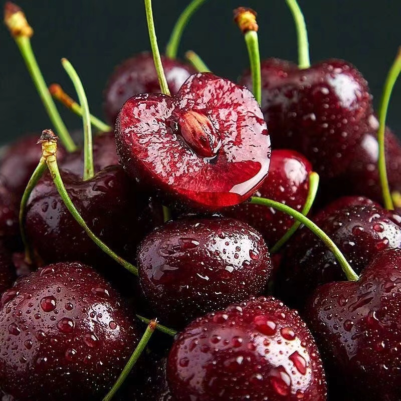 整箱4JD果王加大加黑净重800g智利空运车厘子鲜嫩多汁当季新鲜水果顺丰包邮 内附果径卡桑提娜樱桃智利共和国