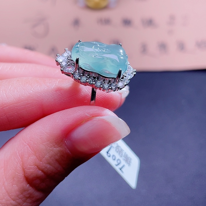 翡翠吊坠(不含链)银S925镶嵌