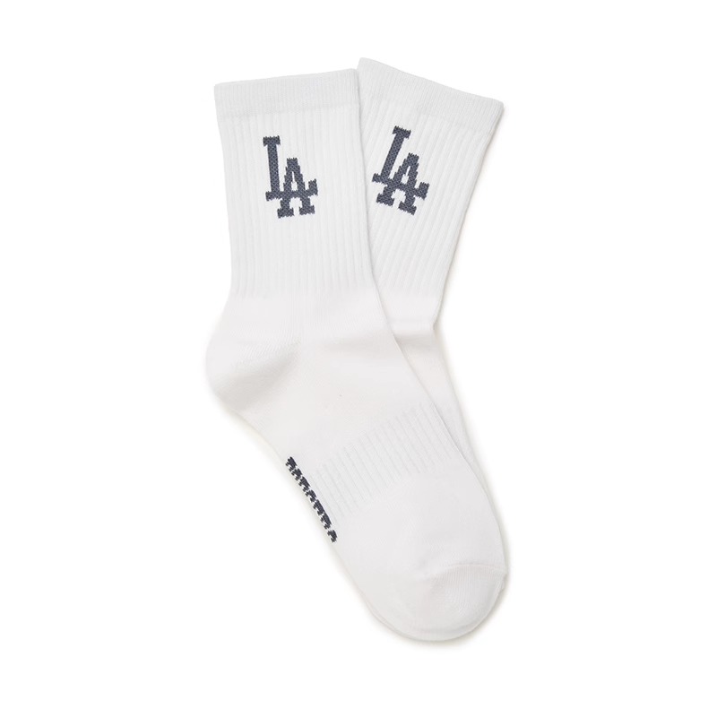 MLB男女情侣经典百搭大logo中筒袜简约时尚袜24春夏新款3ASOMB14N