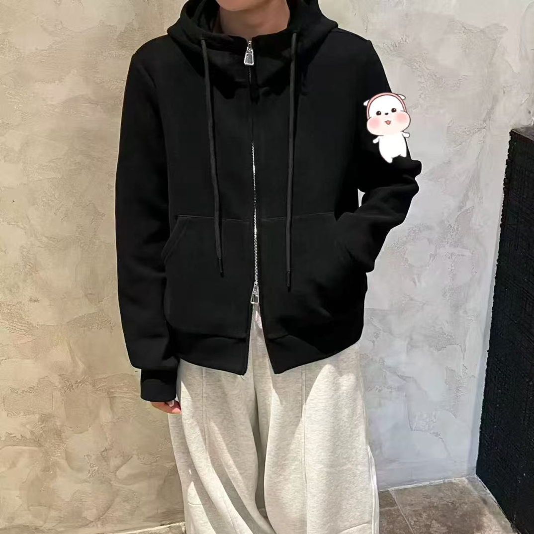 蛋娘专属加绒正肩显瘦连帽卫衣百搭休闲韩版冬季外套女