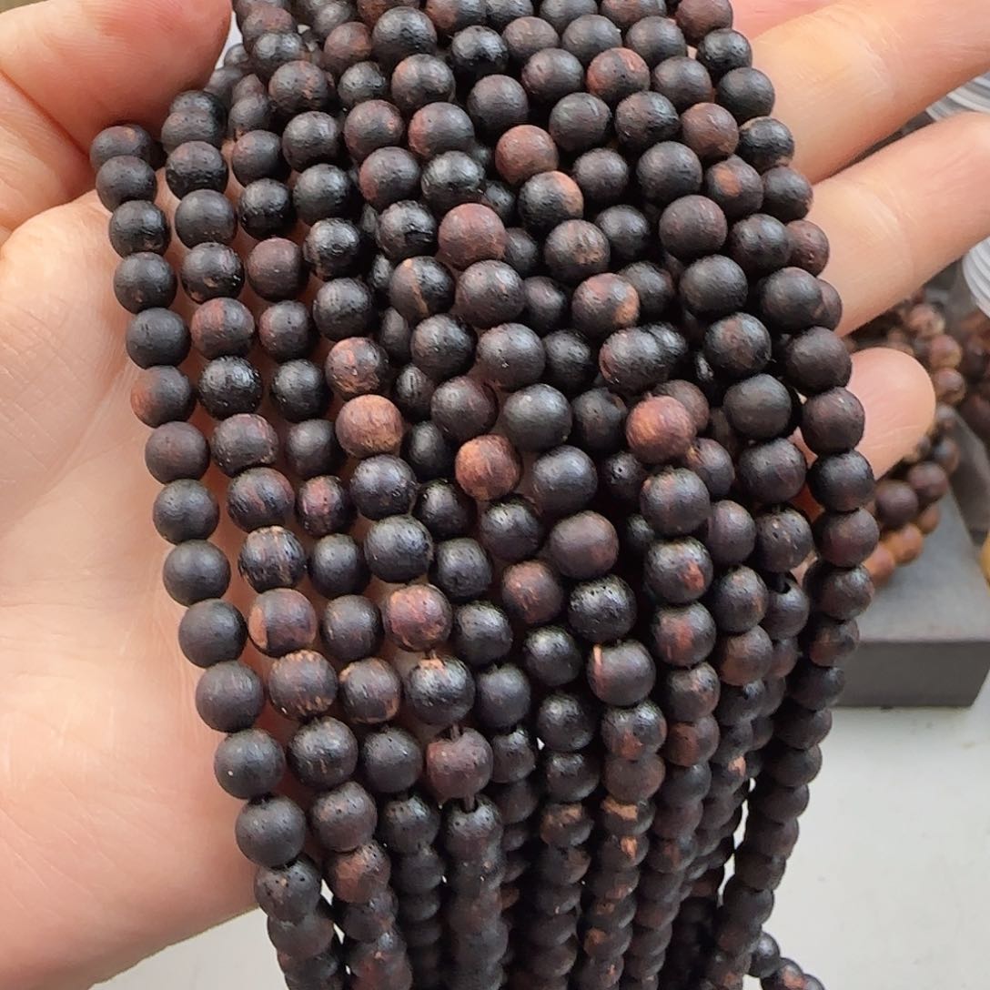 降真香手串/手链0.6×108糖结软油土埋老料上品香