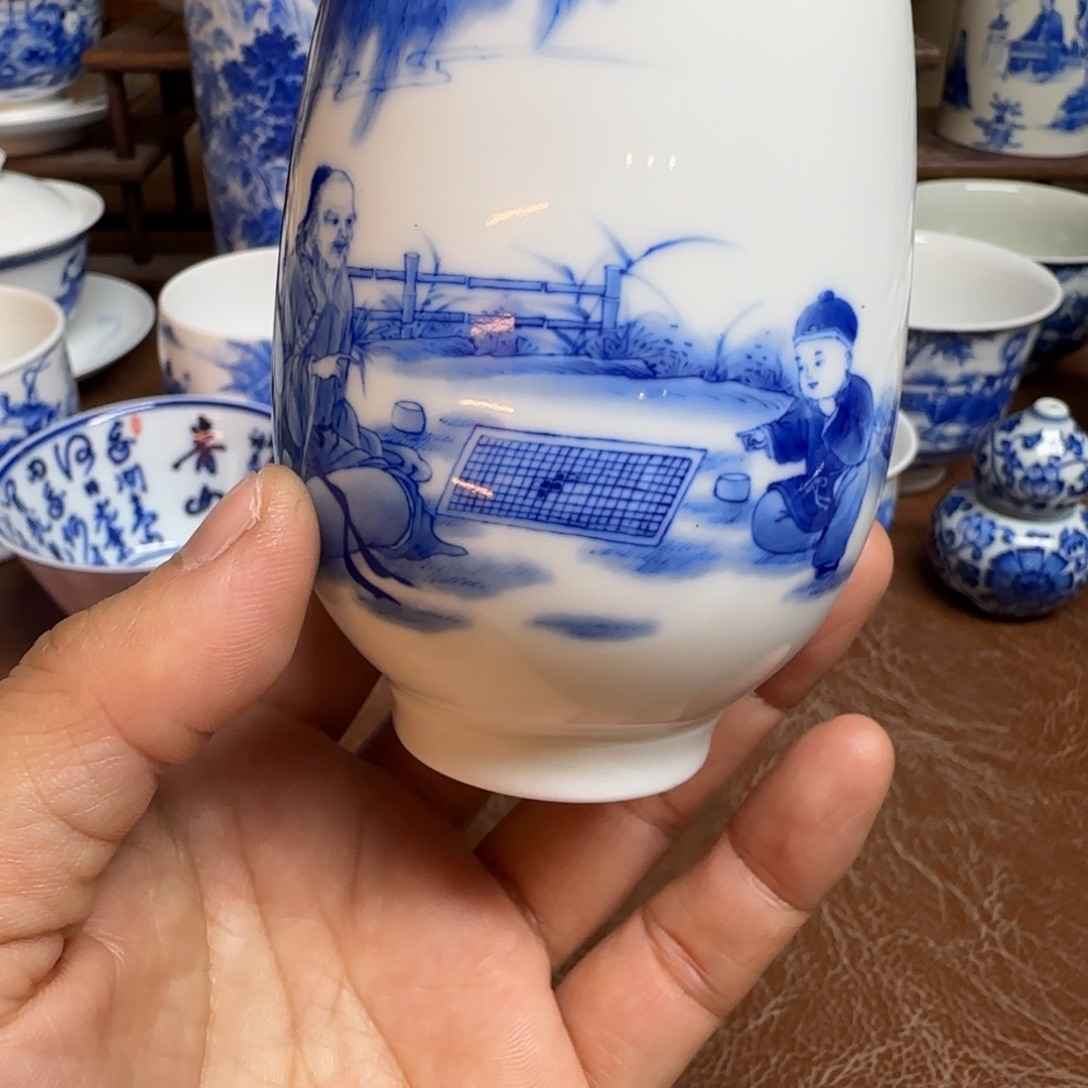 陶摆件今天晚上的月亮很圆