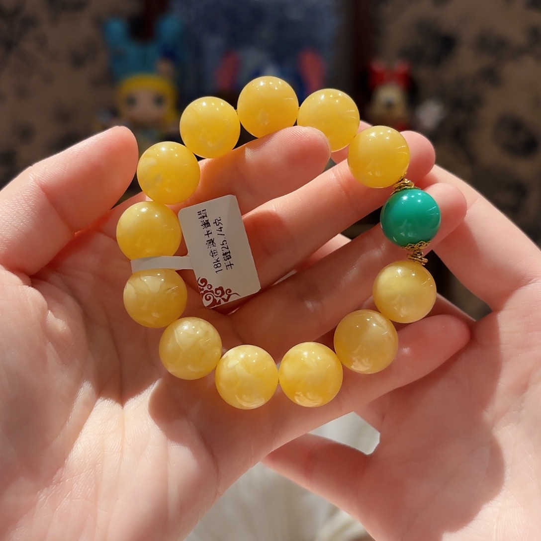 手链蜜蜡未镶嵌手串