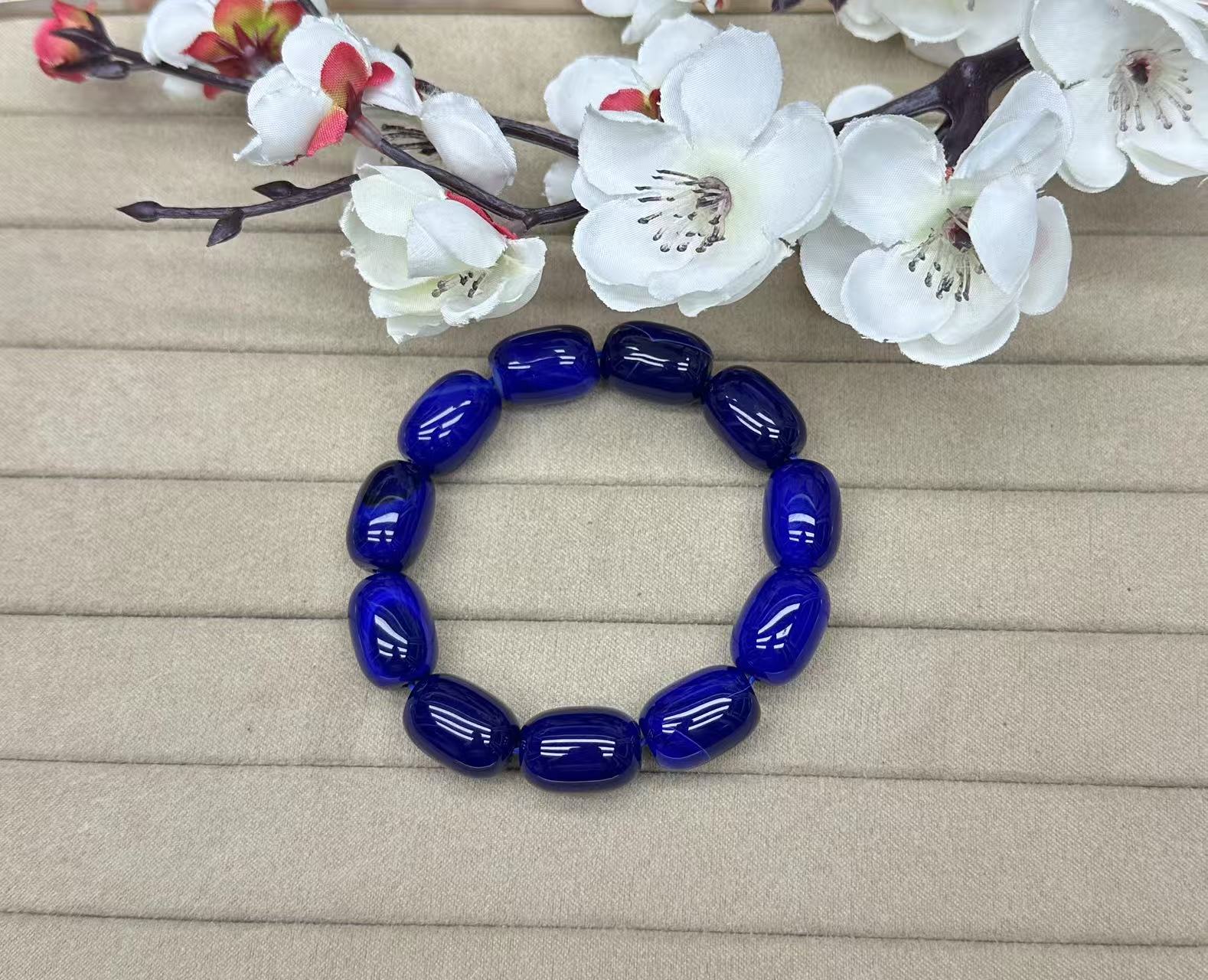 平平F34 上古蓝灵珠手串 多样性发其一