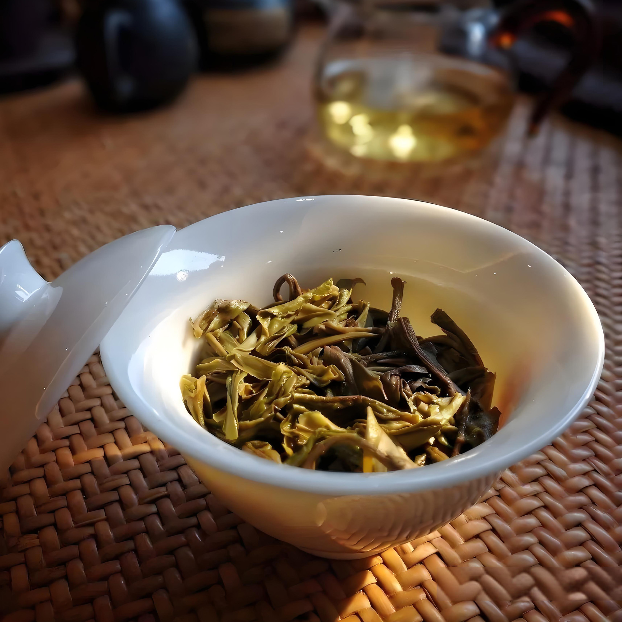 CY1174-2017年十六大名山古树曼松生茶 生 200克