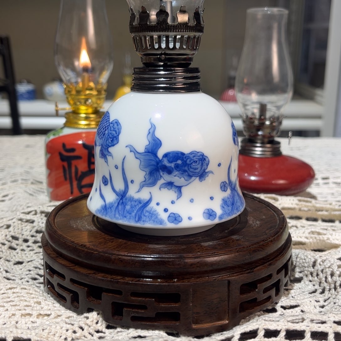 摆件景德镇陶瓷香薰灯