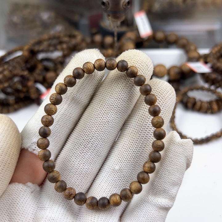 沉香手串圆珠单圈5mm