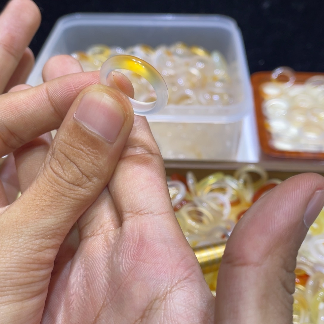 玛瑙/玉髓未镶嵌戒指291号港13