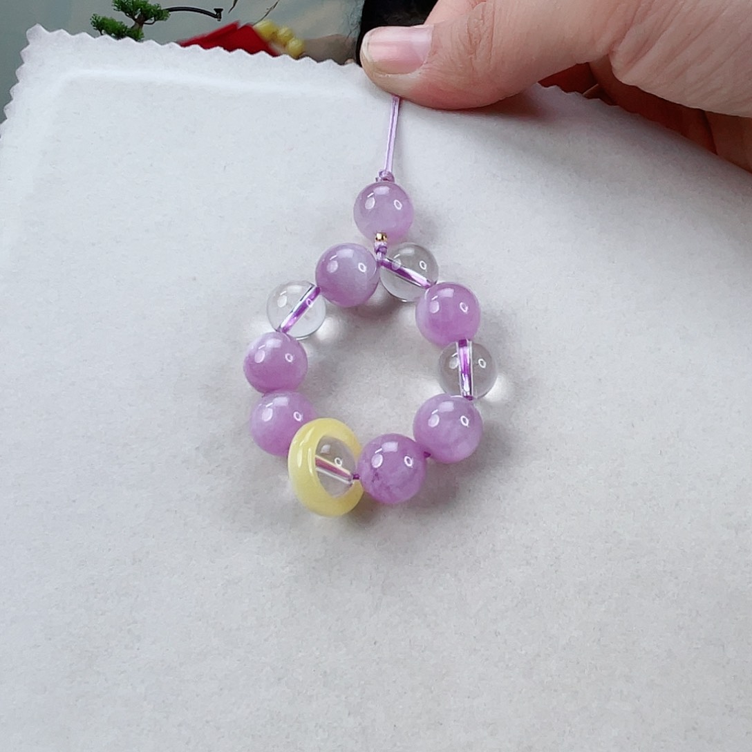 辉石手链未镶嵌紫锂辉