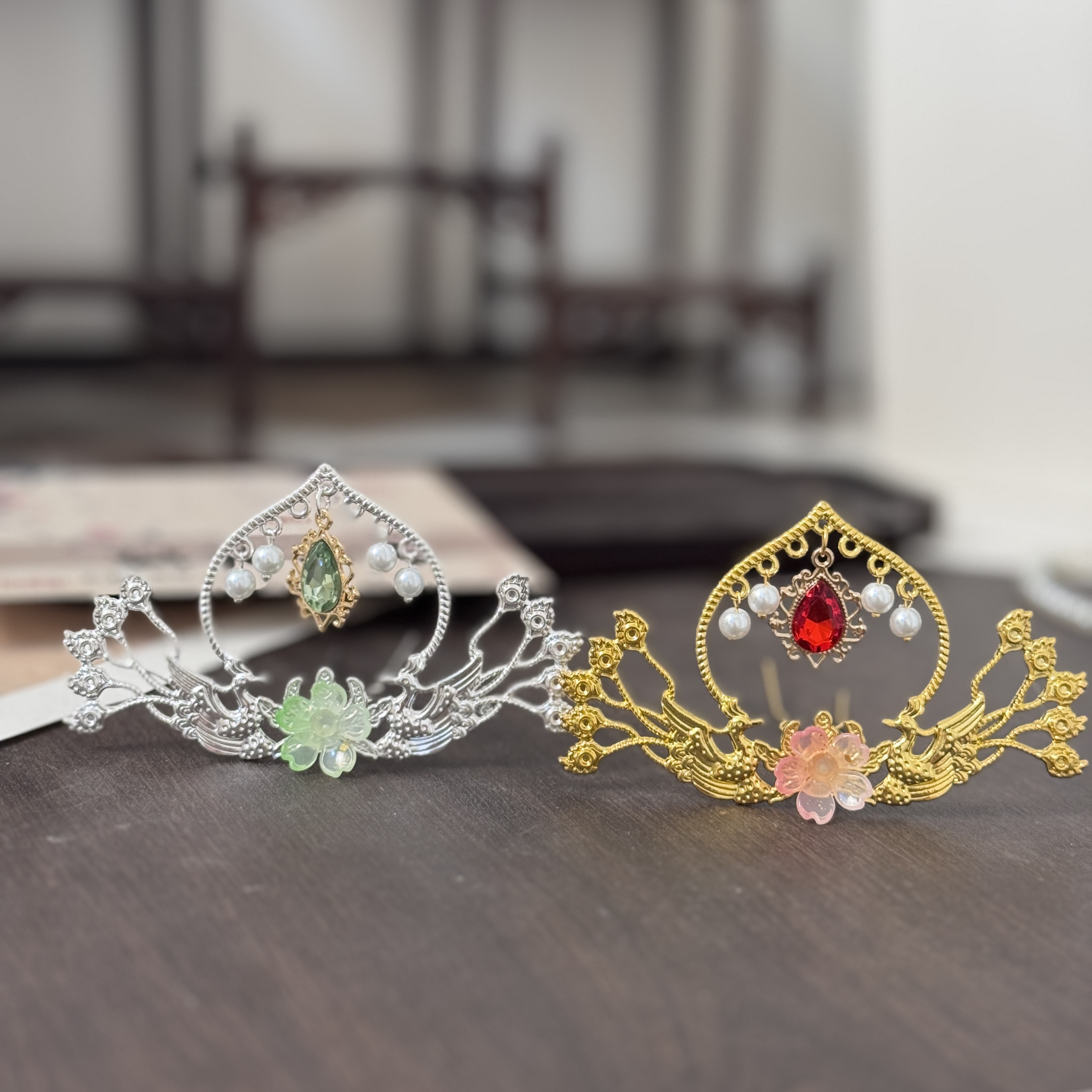 【凤凰花•发冠】古风汉服配饰