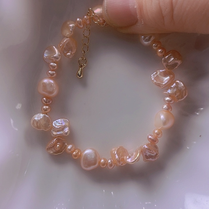 淡水珍珠手绳合金