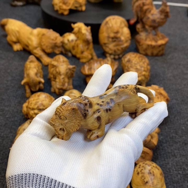 柏木青*老虎手把件手把件