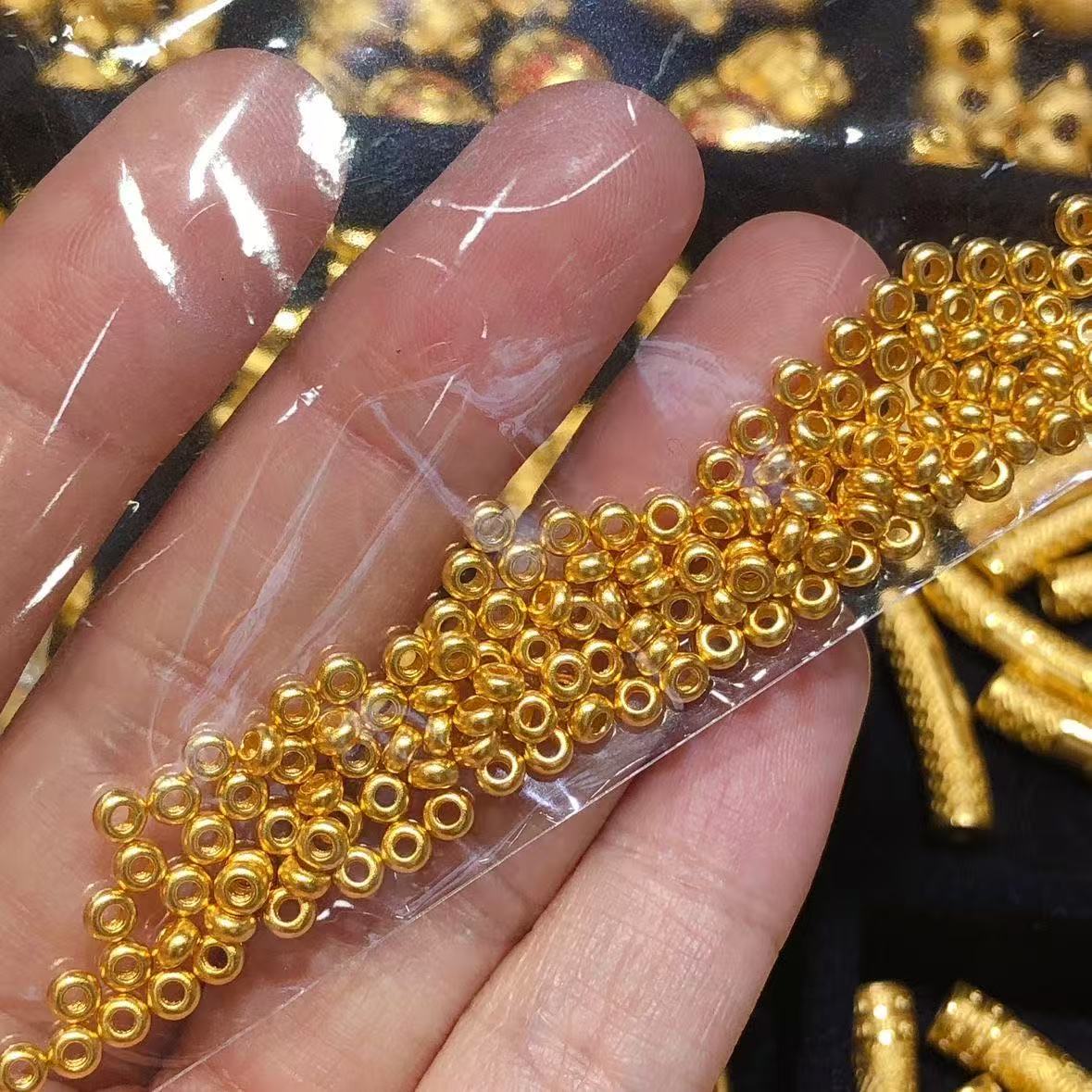 足金算盘珠  多样性发货一件