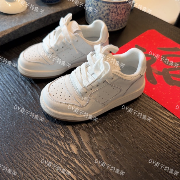 MZ.儿童四季款软底百搭休闲魔术贴小白鞋板鞋161