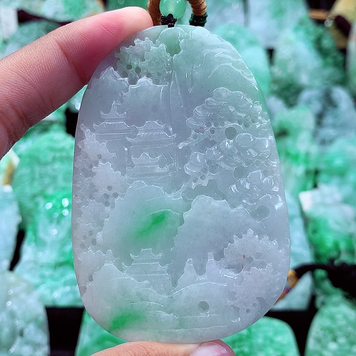 翡翠未镶嵌吊坠(不含链)