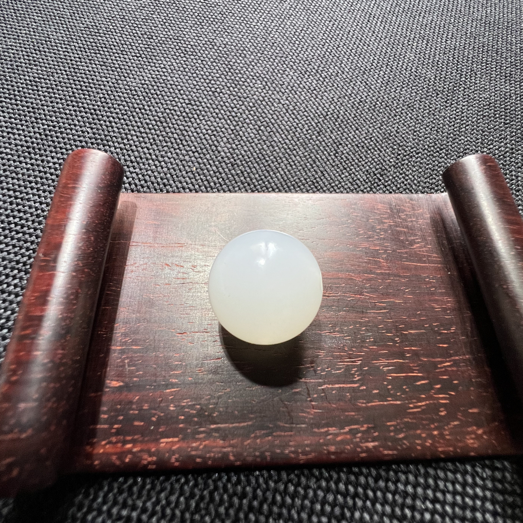 新疆和田白玉圆珠15mm