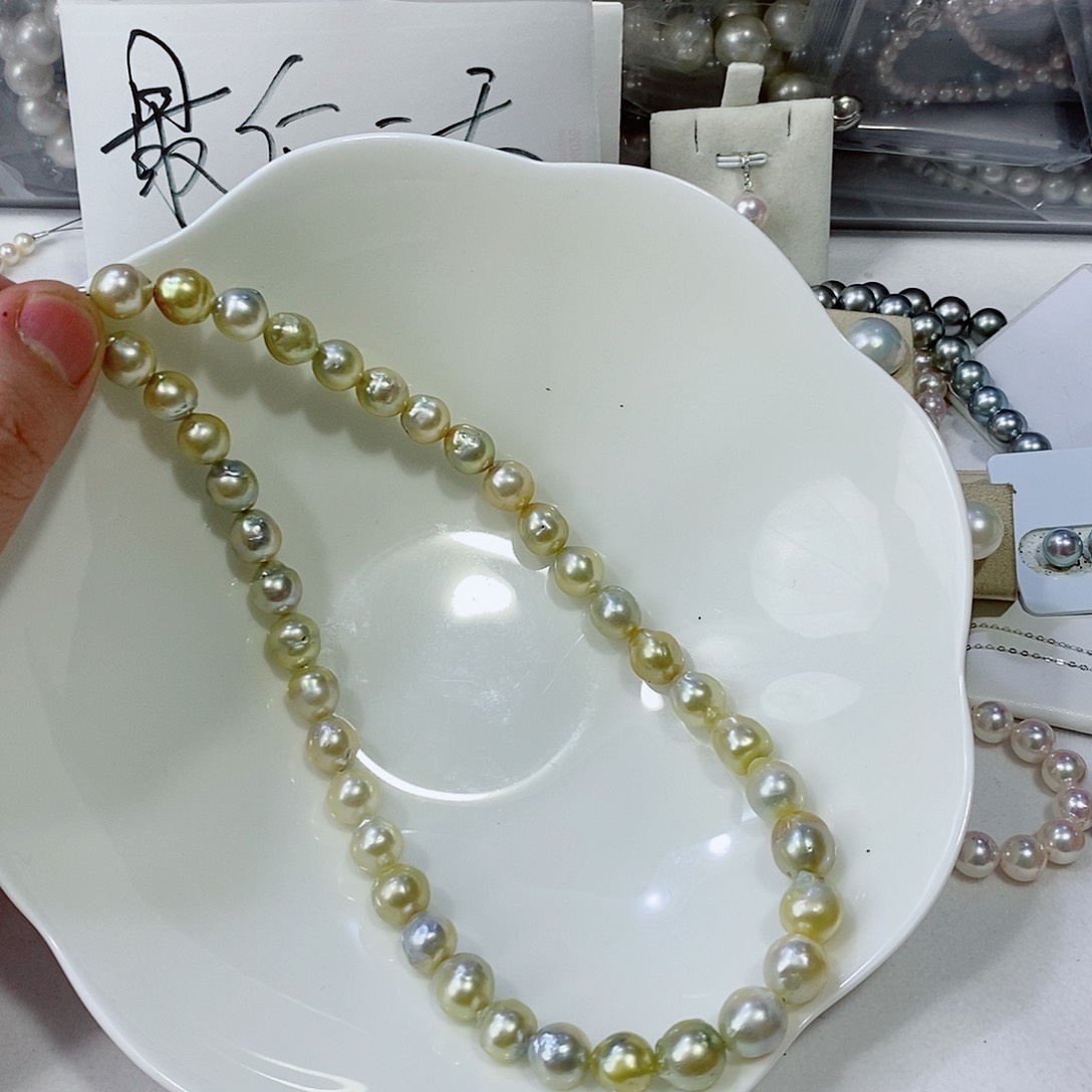 海水珍珠颈饰银S925镶嵌