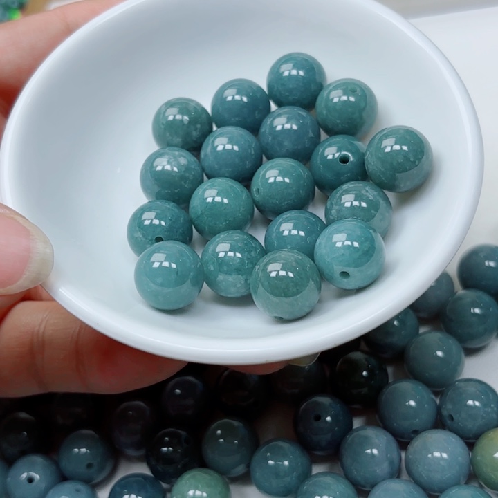 未镶嵌手链翡翠散珠18颗卡12.5