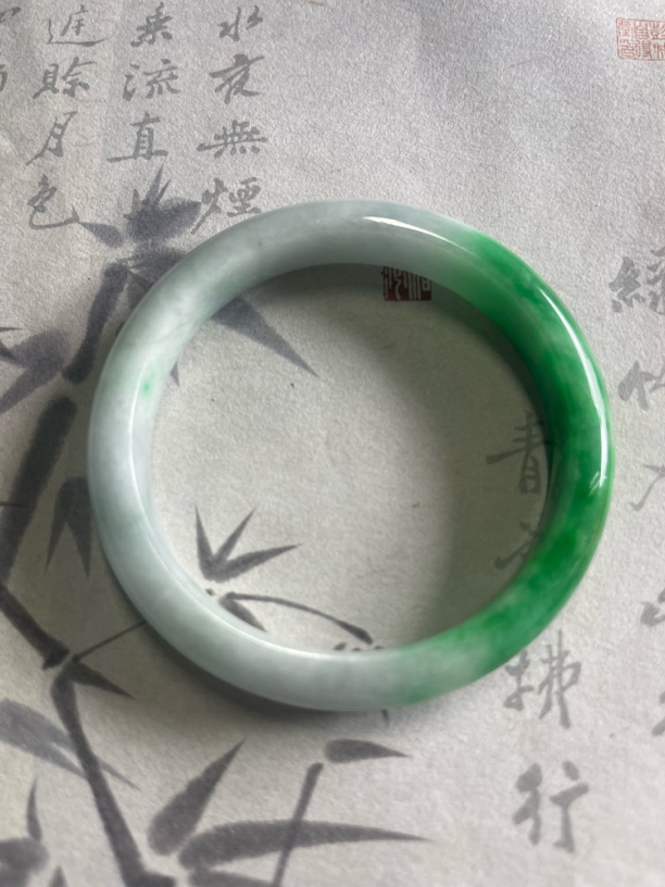 H563-五三缅甸翡翠手镯时尚冰