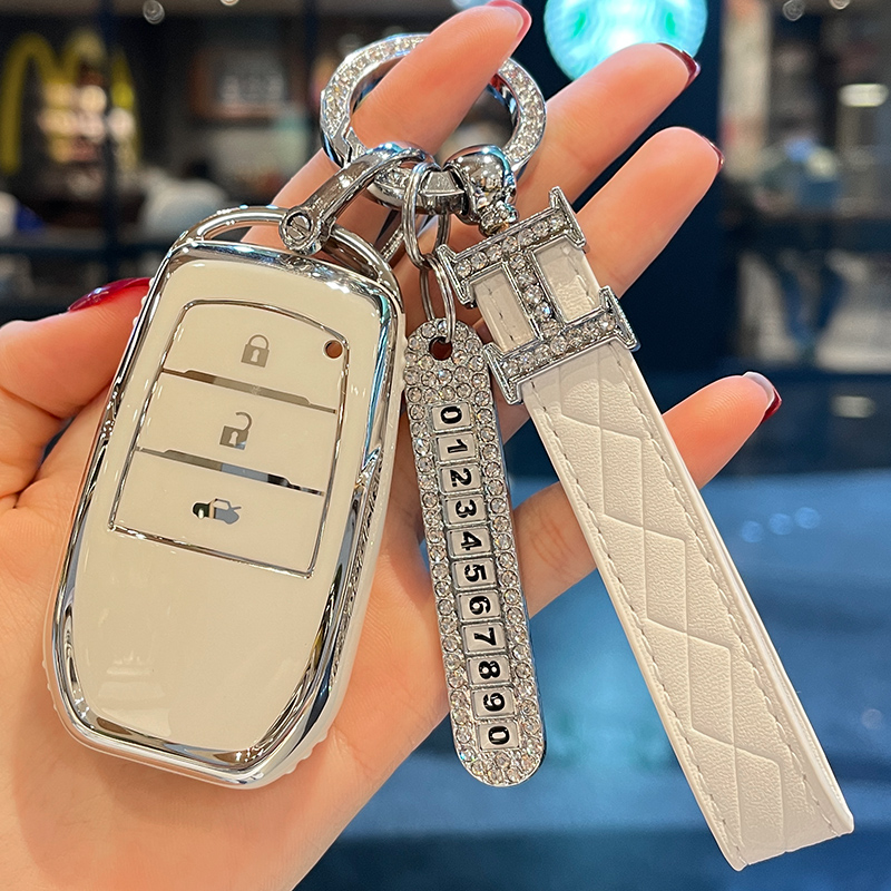 适用丰田凯美瑞钥匙保护套卡罗拉男雷凌威兰达女荣放rav4锋兰达扣