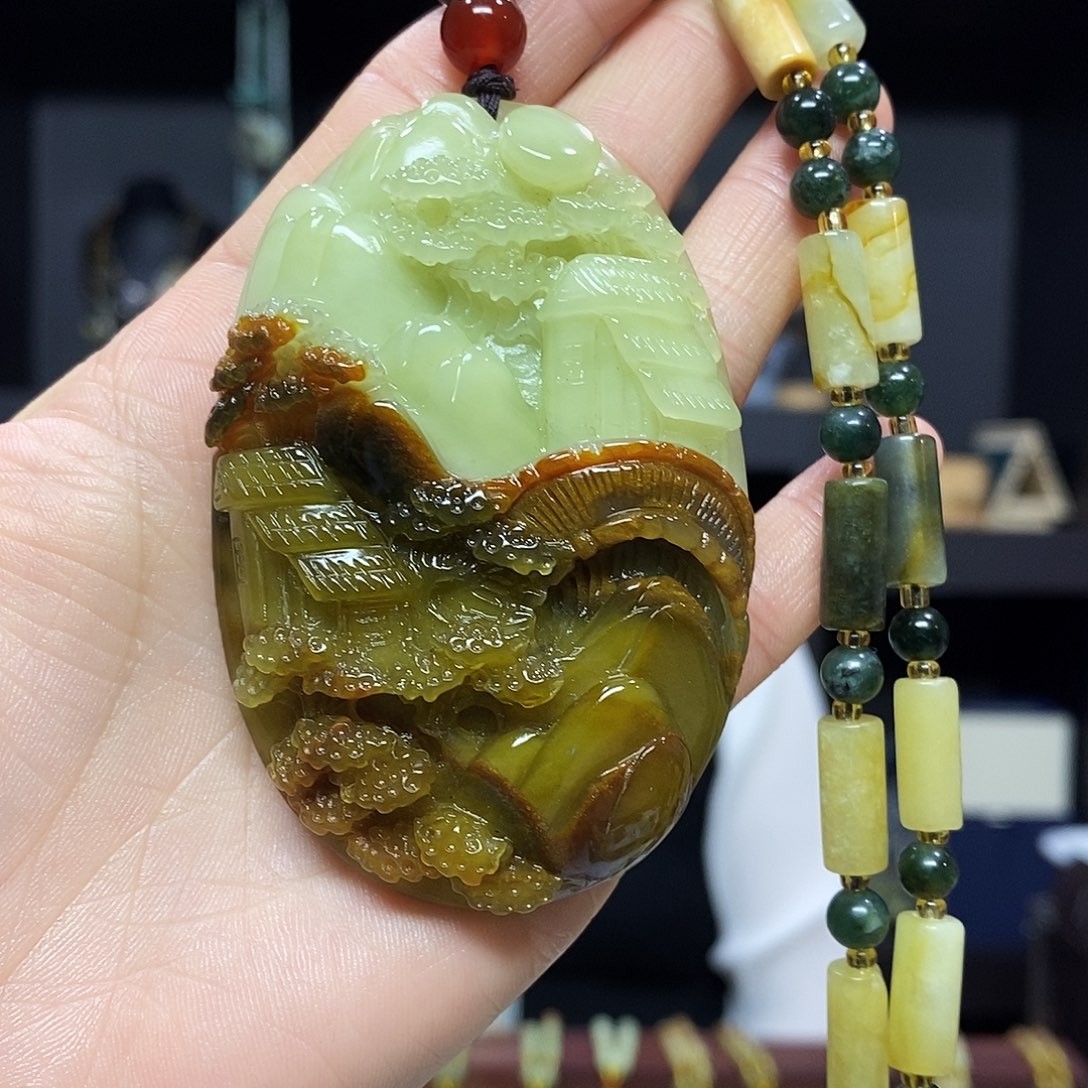 岫玉挂件吊坠未镶嵌