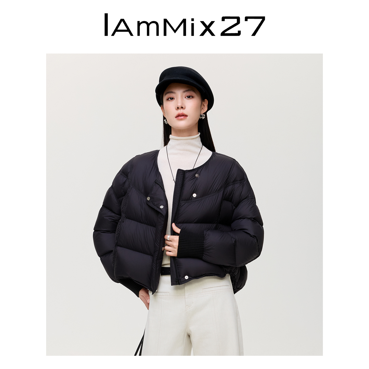 Iamx27冬季圆领泡芙Z5D0031