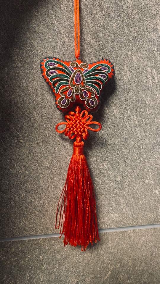 水族马尾双针双面蝴蝶挂件（多样性发其一）