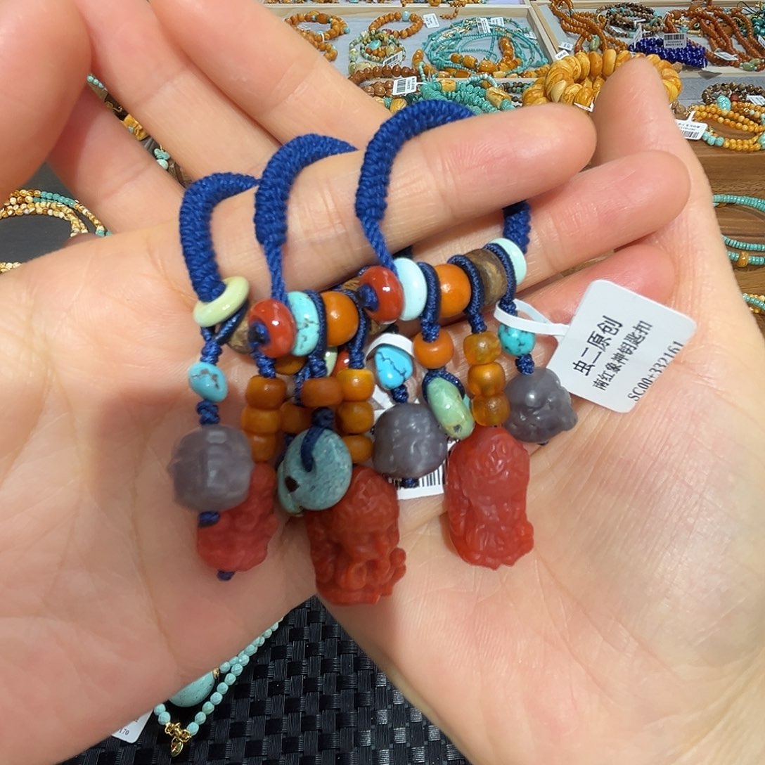 琥珀颈饰未镶嵌蜜蜡指链多样发其一