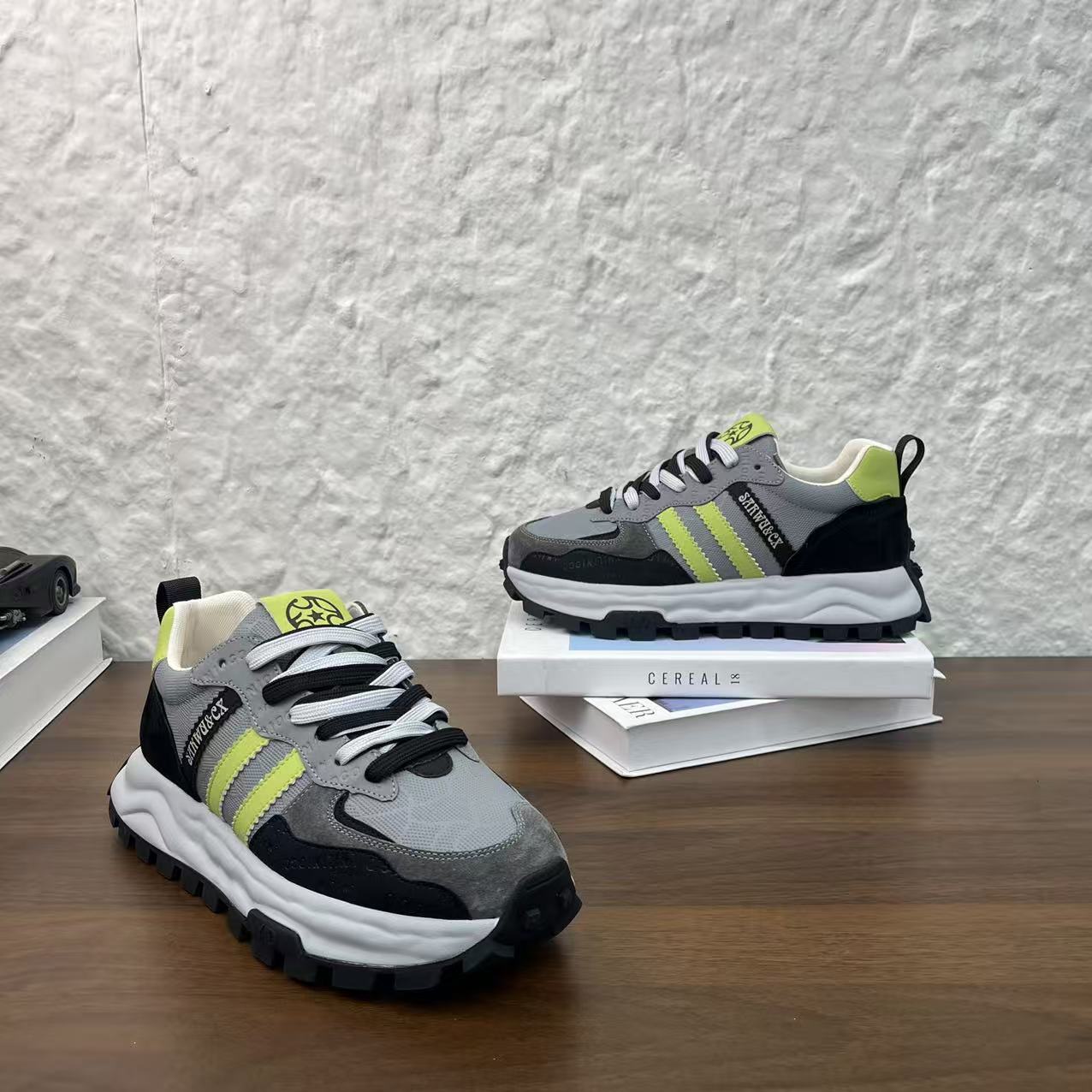 888-272夏季男士时尚百搭休闲舒适软底韩版透气潮流潮牌阿甘潮鞋