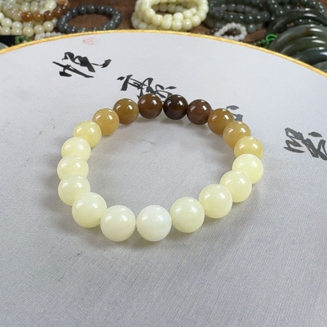 和田玉手链未镶嵌