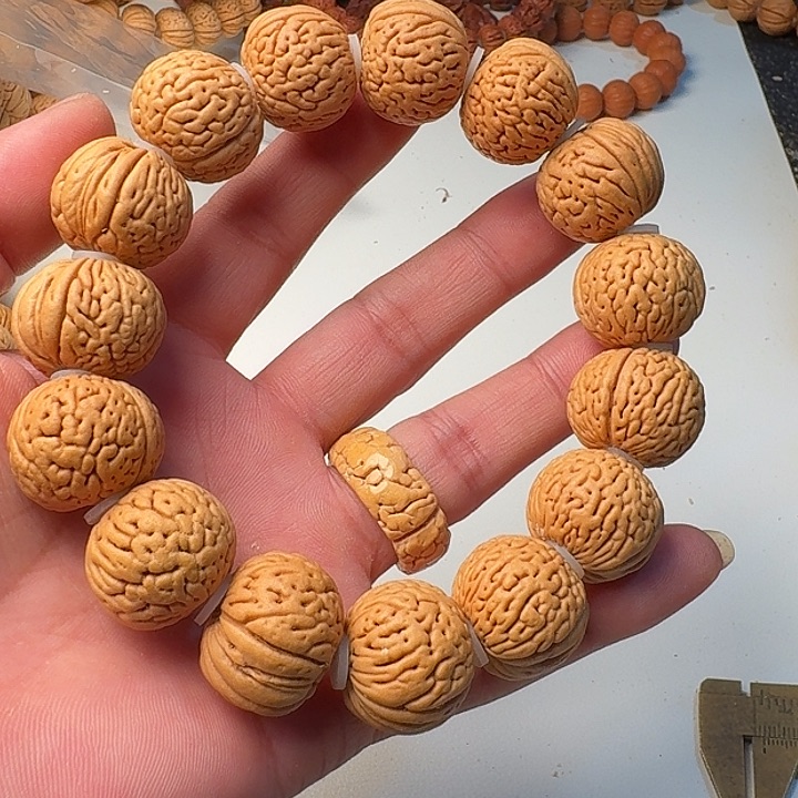 吊坠桃核白月光桃核手串