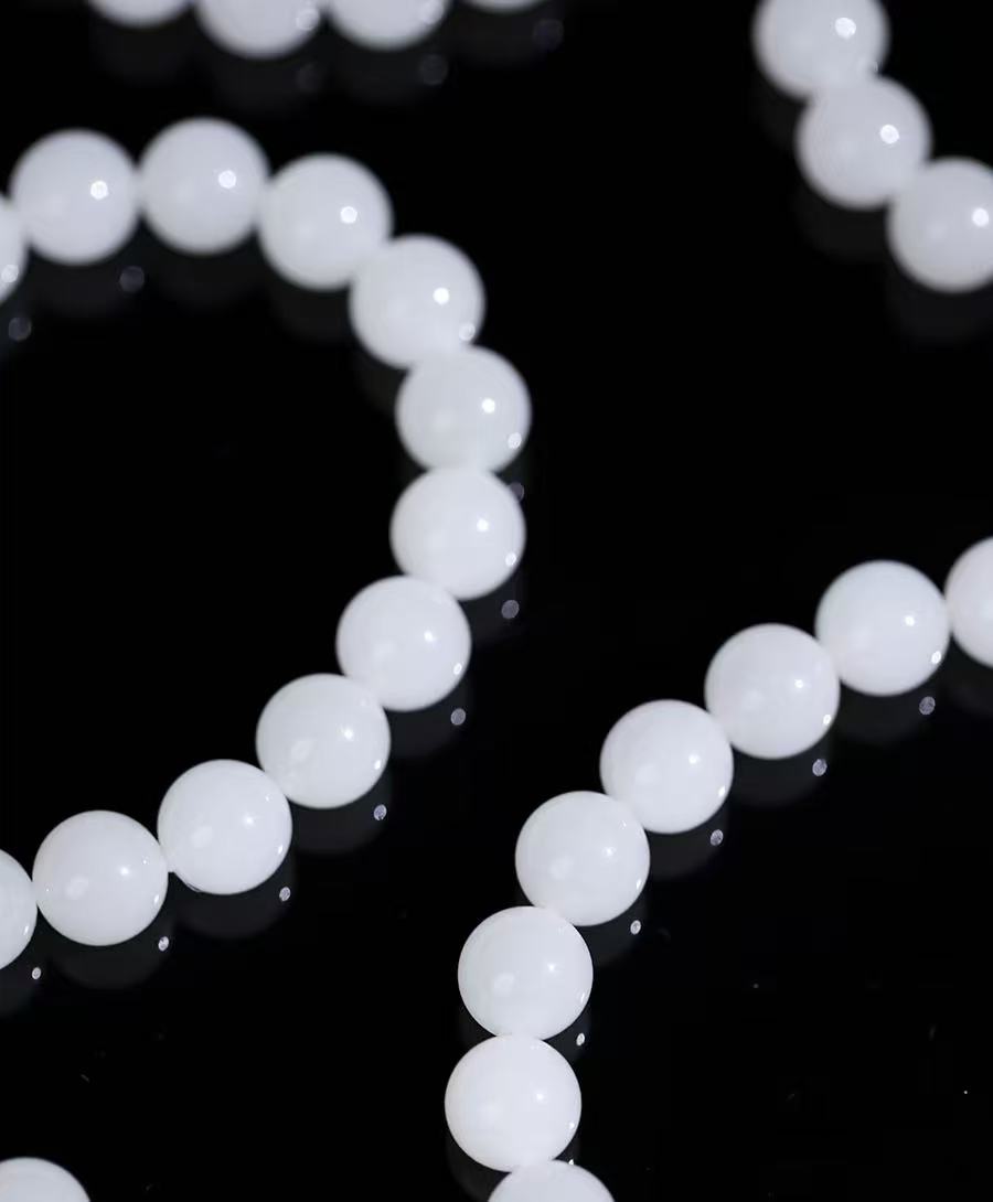 新疆和田玉于田料手串