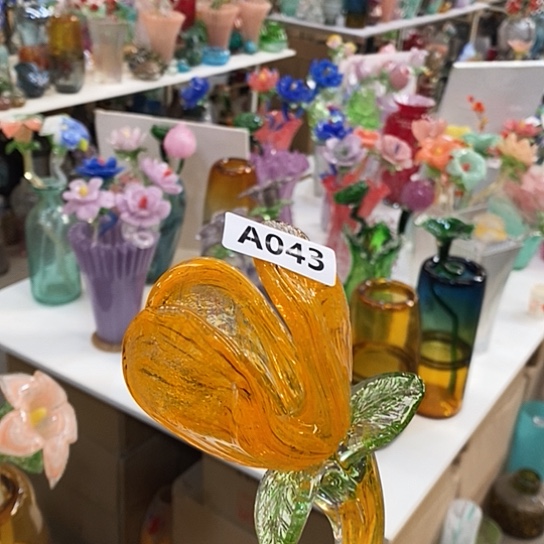 琉璃高度45厘米夜光琉璃花