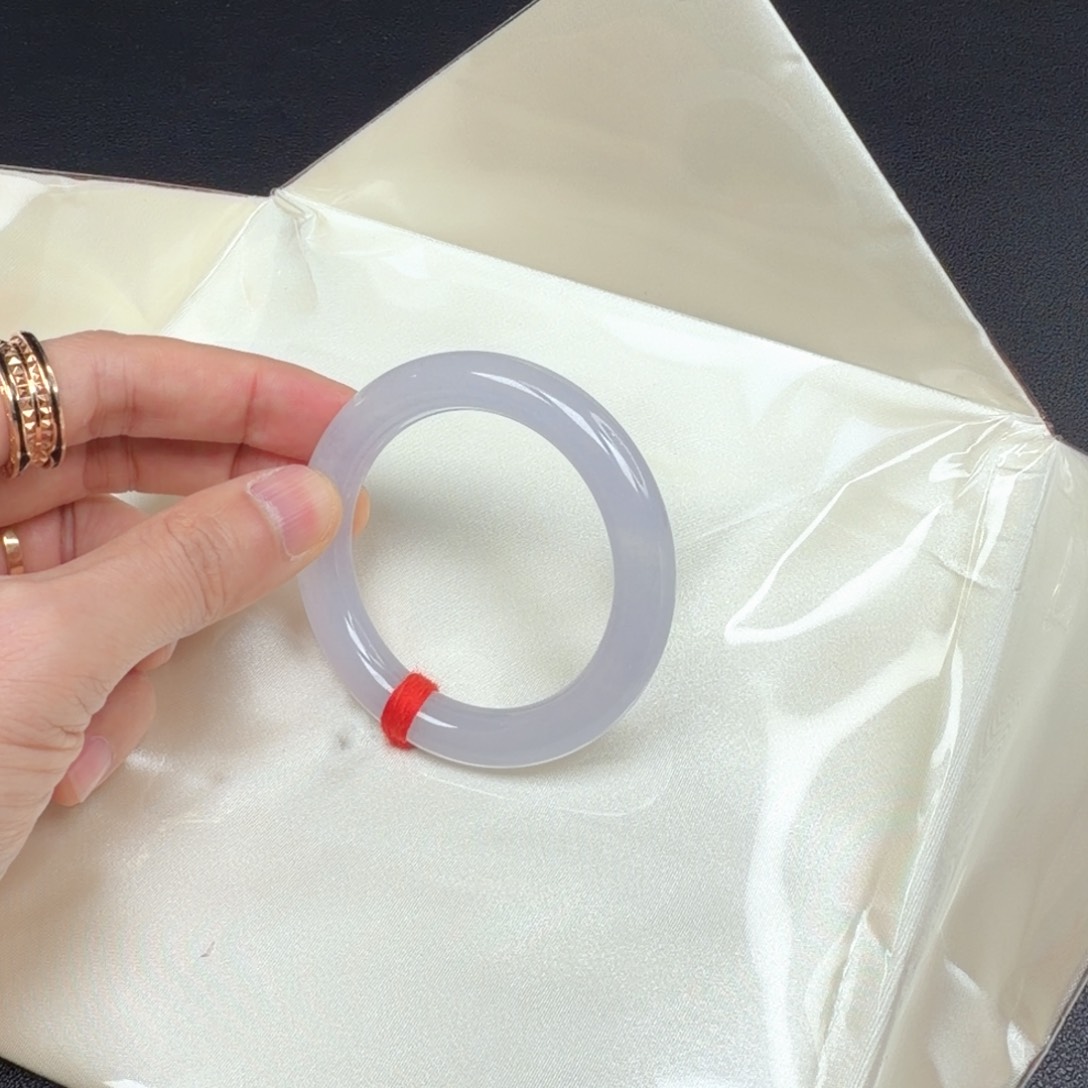 翡翠未镶嵌手镯浅紫翡翠手镯