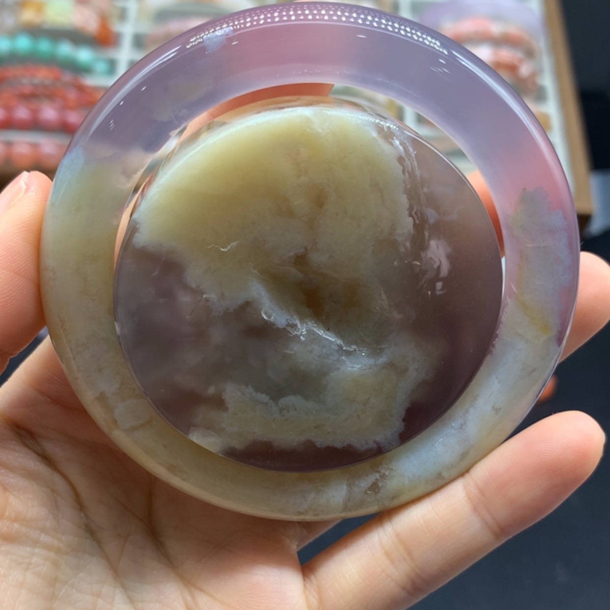 【闪购商品】玛瑙/玉髓手镯未镶嵌香***猪