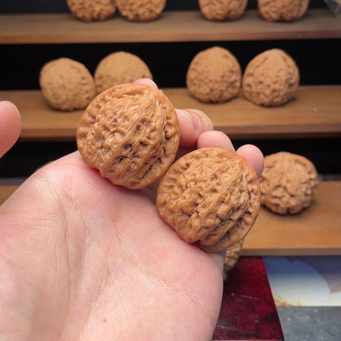 文玩核桃把件39头货毕业金公子