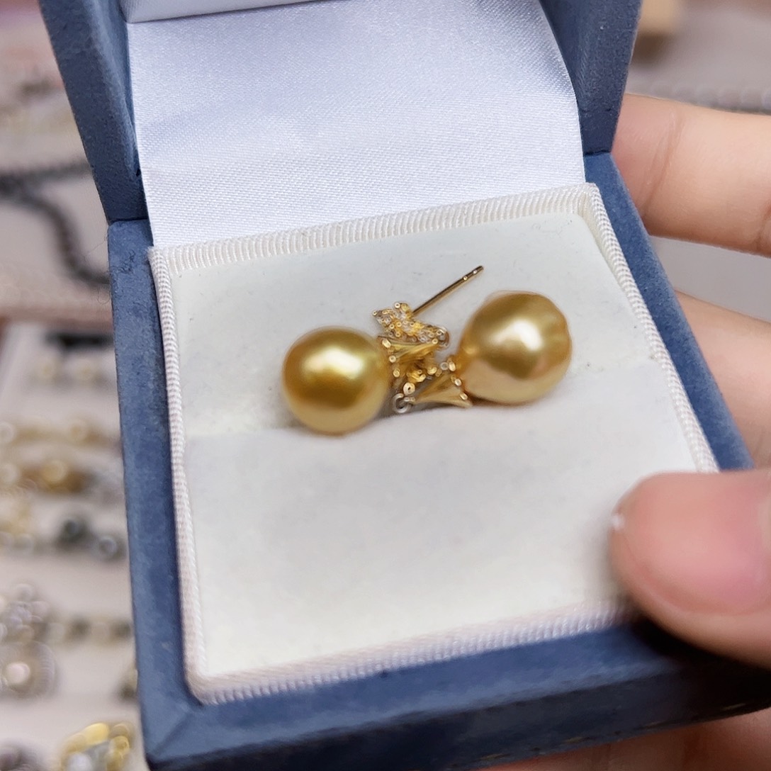 海水珍珠颈饰银S925镶嵌心**水