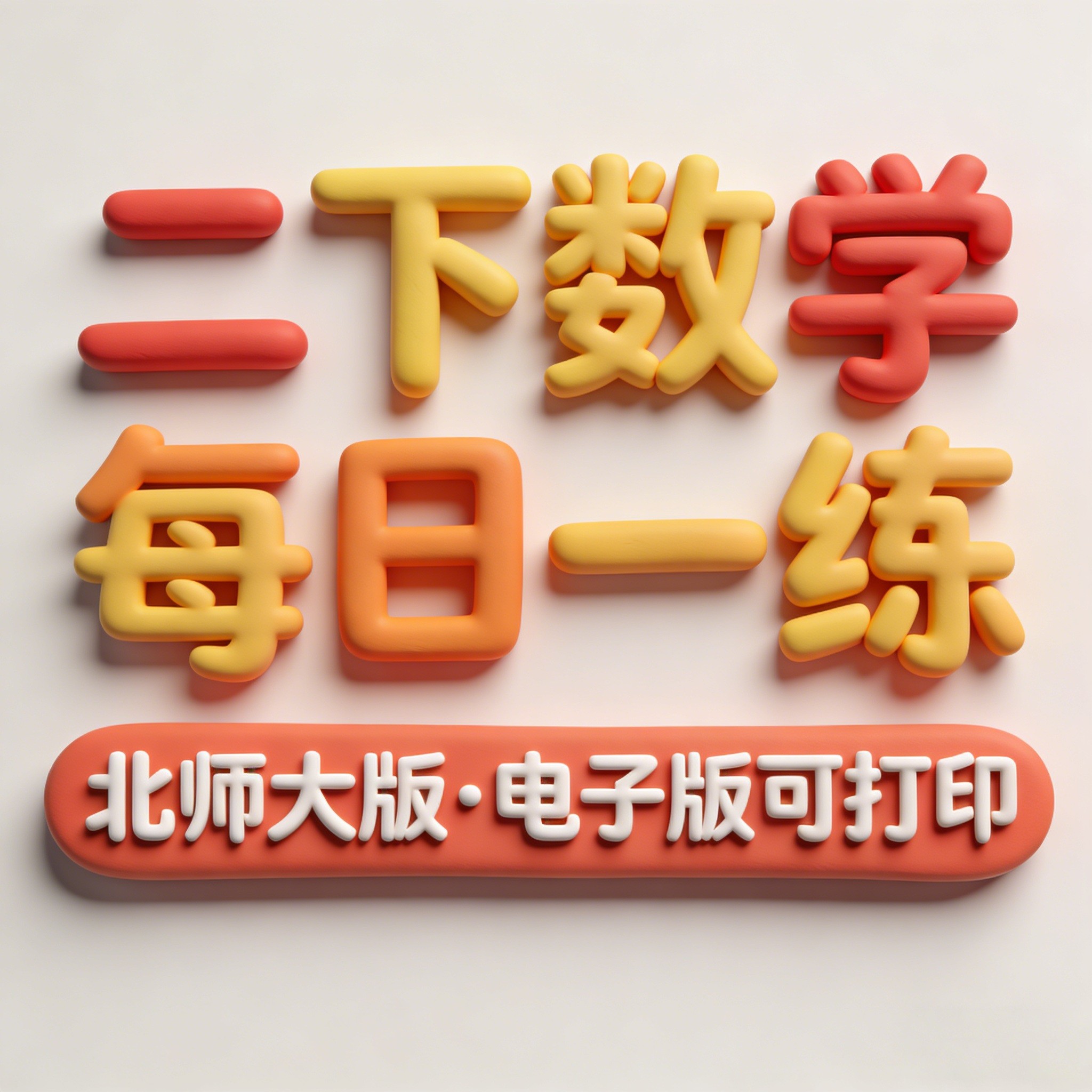 北师大小学二下数学每日一练二年级下册数学每日习题电子版可打印