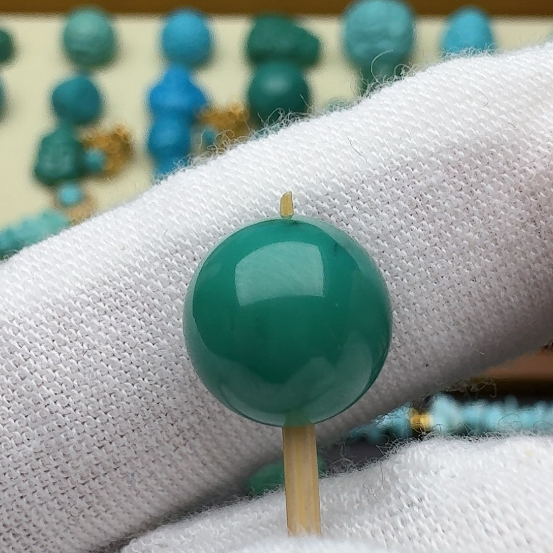 绿松石未镶嵌圆珠9.9