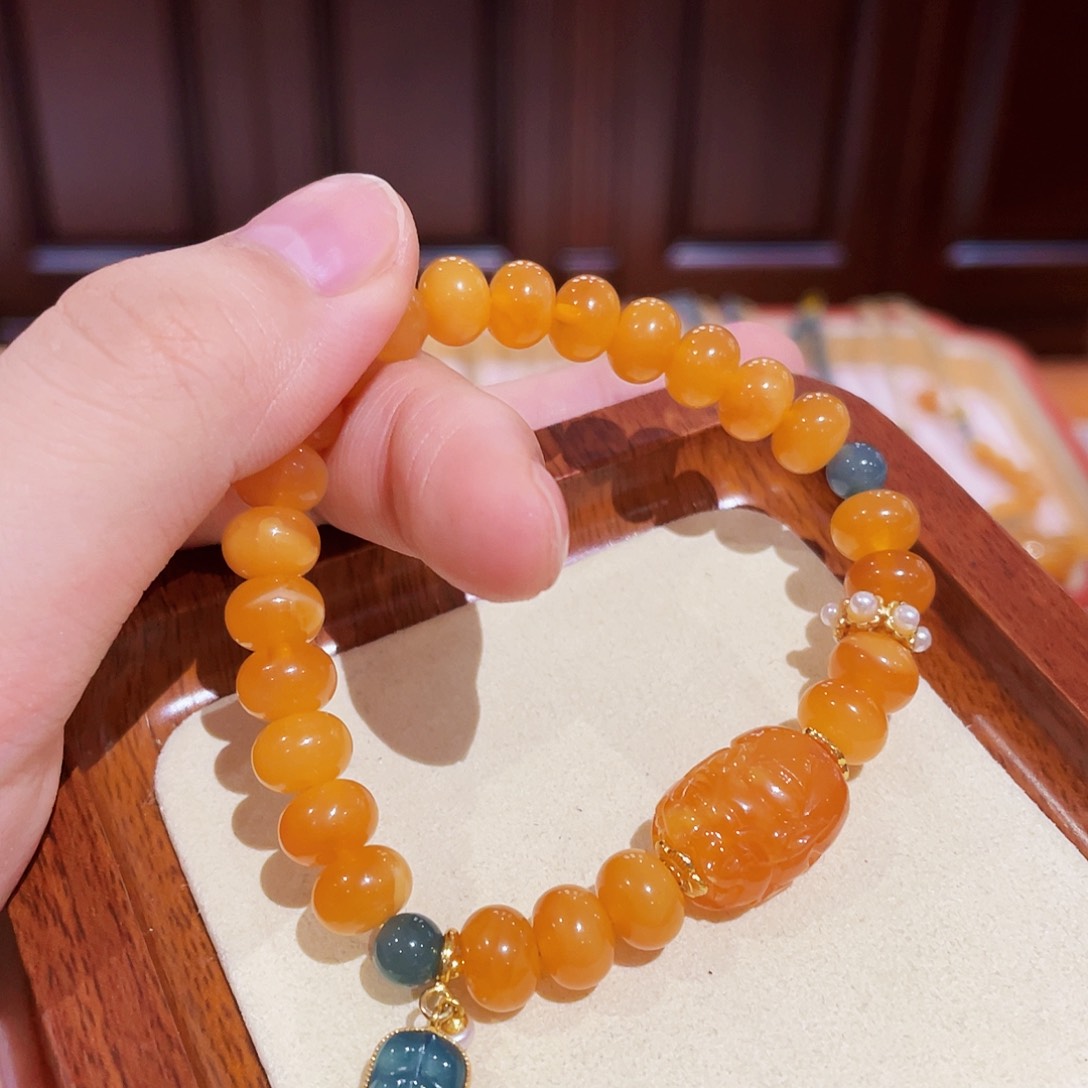 蜜蜡手链未镶嵌手串