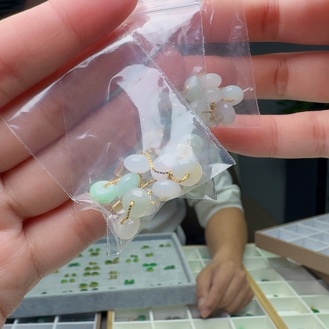 翡翠银S925镶嵌耳饰多样性发货其一